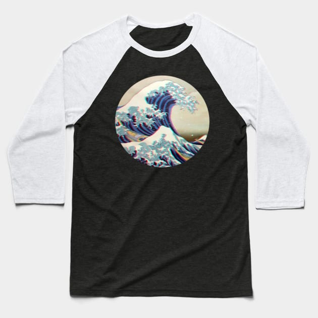 Great wave Baseball T-Shirt by Lilax